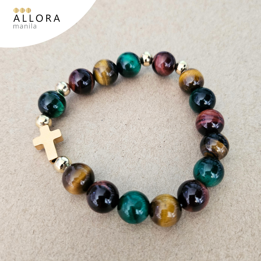 Mixed Colors Tiger's Eye / Stretch Bracelet