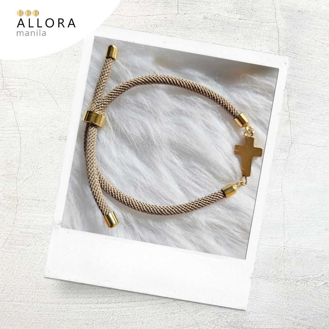 new Nylon Bracelet / gold