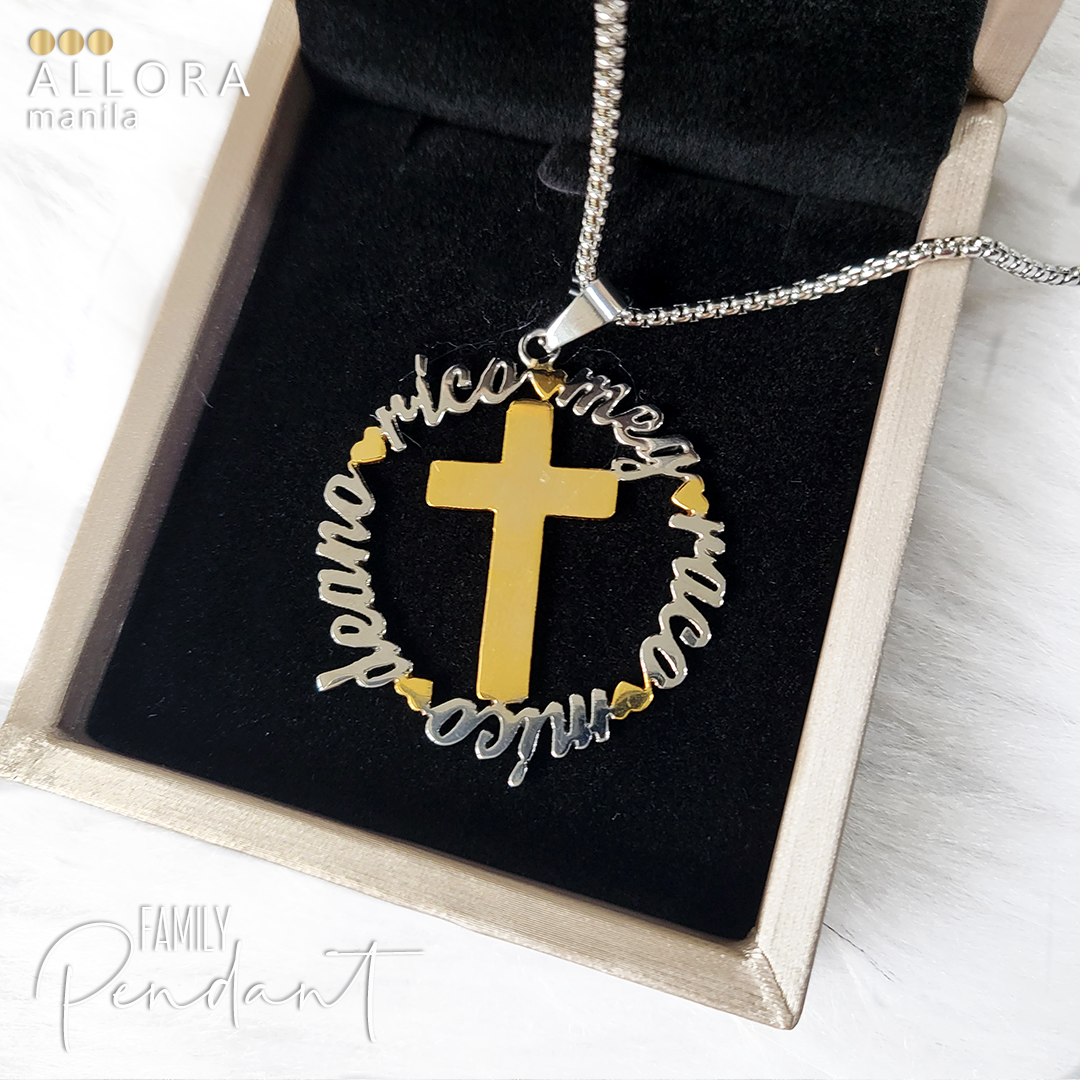 Family Cross Necklace