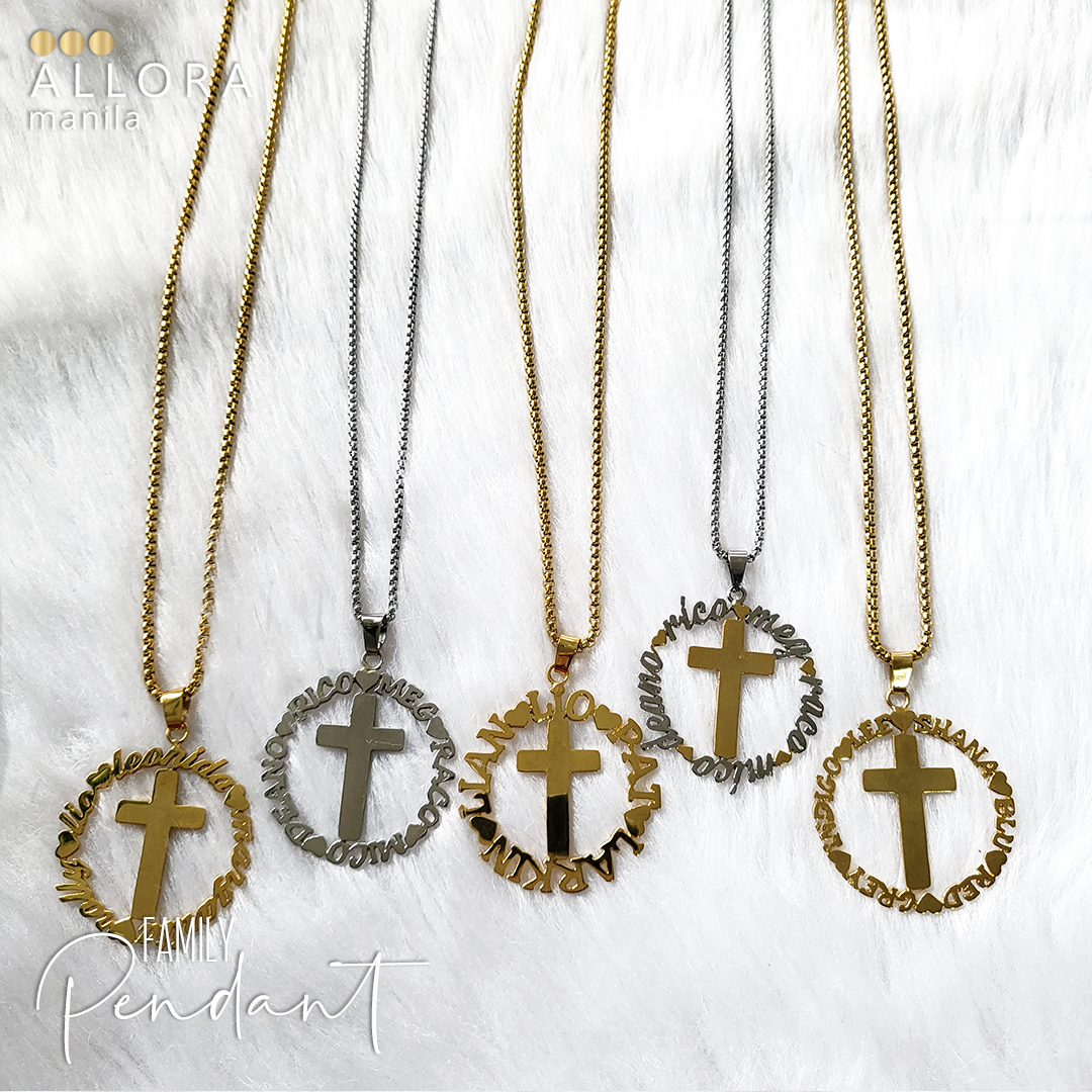 Family Cross Necklace